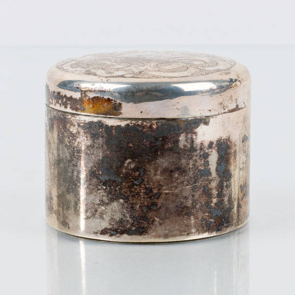 OTTO CARL KJELLBERG, dosa, silver, Västerås 1863