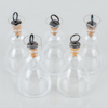 JUNGFRUFLASKOR, 5 st, med kork, glas, 1900-tal
