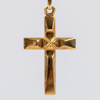 HÄNGE MED HALSKEDJA, 18k guld, i form av kors
