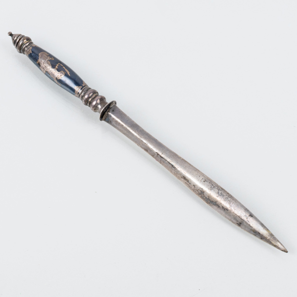 BREVKNIV, silver, orientalisk, svenska importstämplar, 1900-tal
