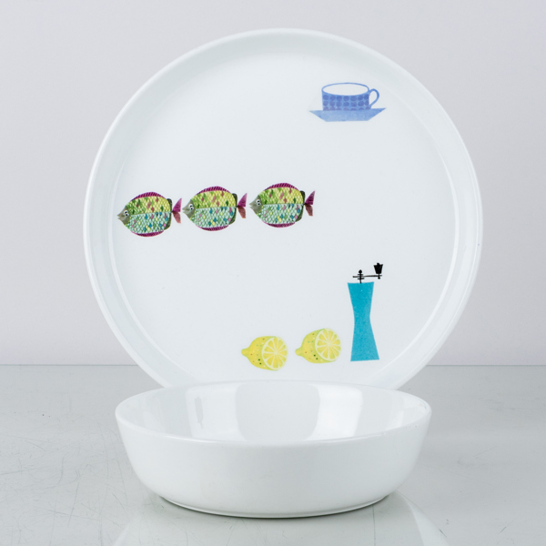 STIG LINDBERG, 2 del, porslin, "Pynta", Gustavsberg, 1900-talets mitt