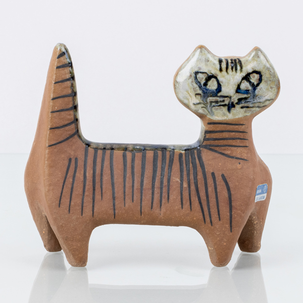 LISA LARSON, figur, stengods, "Katt" ur serien Lilla Zoo, Gustavsberg