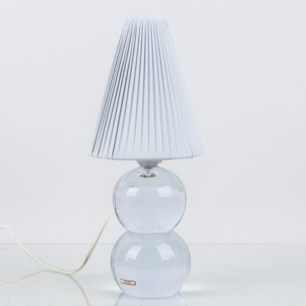 BORDSLAMPA, glas, Mantorp, 1900-talets andra hälft