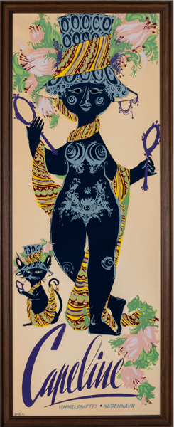 BJÖRN WIINBLAD, screenprint, daterad 1957