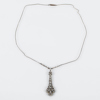 COLLIER, silver, jugend, tidigt 1900-tal
