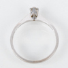ENSTENSRING, 18k vitguld, med briljantslipad diamant ca 0.09 ct