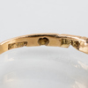 RING, 18k guld, med rosenslipade diamanter, 1900-talets första hälft