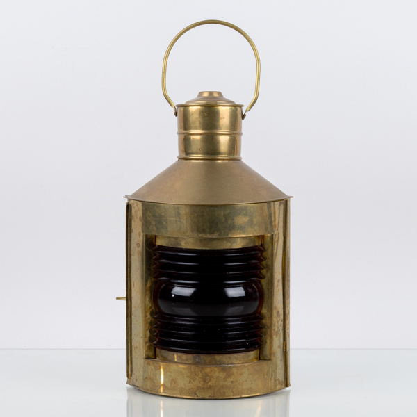 LJUSLYKTA, lanterna, mässing och glas, 1900-tal