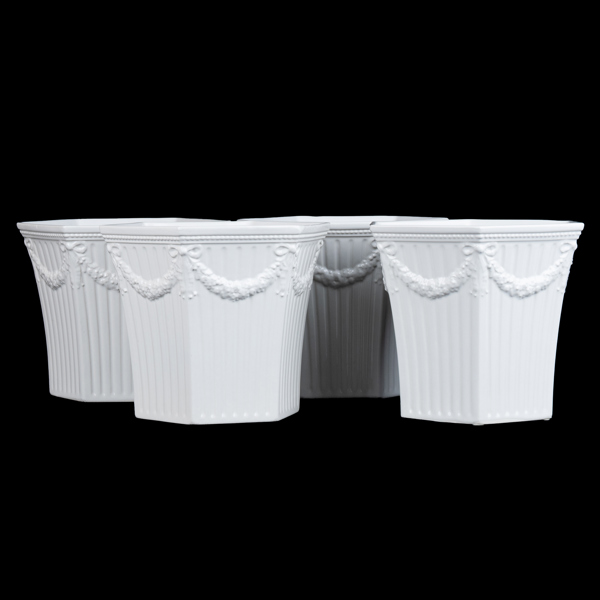 YTTERFODER, 4 st, porslin, "Empire", Gustavsberg