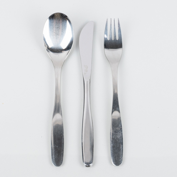 ADOLF BABEL (född 1934), 18 st bestick, rostfritt stål, "Savonia", Hackman, Finland, 1960-tal