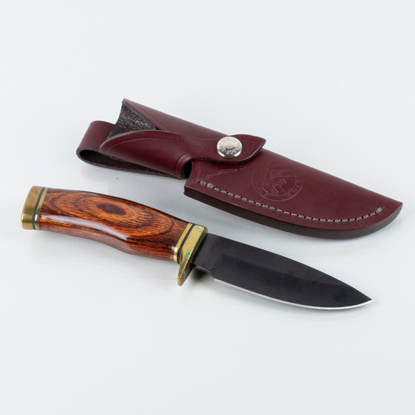 KNIV, mässing och trä, Buck 192, Alaskan Guide, USA