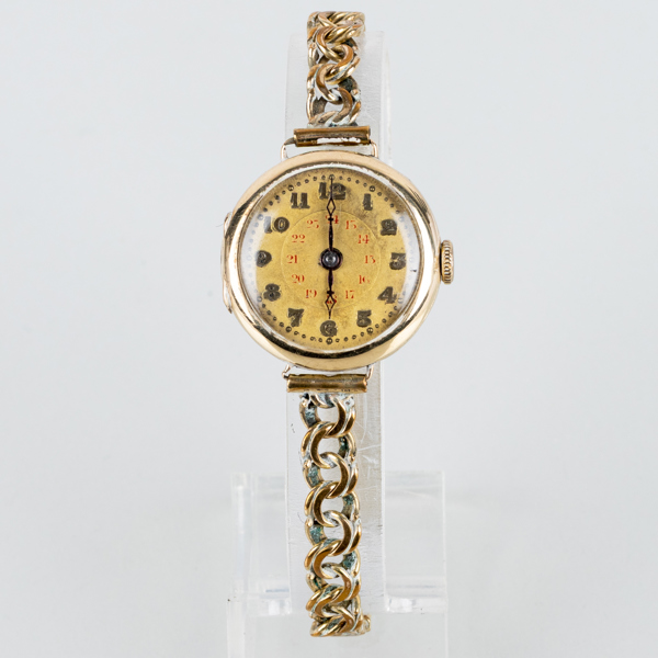 DAMARMBANDSUR, 14k guld, 1900-talets första hälft