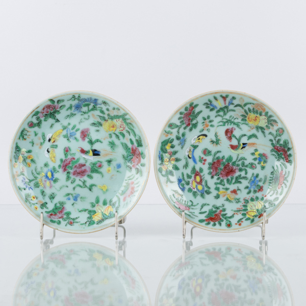 FAT, 1 par, porslin, Kina, 1800-/1900-tal