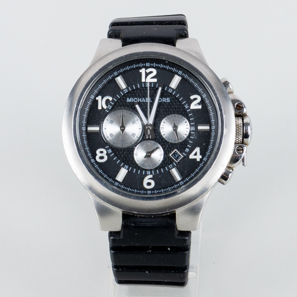 HERRARMBANDSUR, Michael Kors, kronograf, stål, 2000-tal