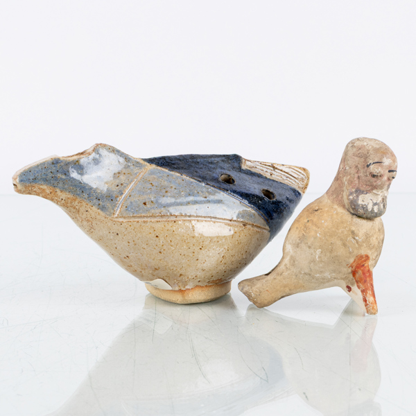 LERGÖKAR, 2 st, keramik, bla Kili Siimes, sannolikt 1900-talets andra hälft