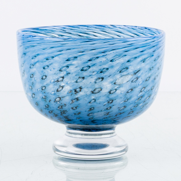 BERTIL VALLIEN, skål, glas, Boda, signerad 