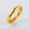 RING, 23k guld, svenska stämplar 1943