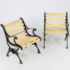 TRÄDGÅRDSSTOLAR, 1 par, gjutjärn, sannolikt 1900-talets första hälft 