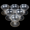 DESSERTSKÅLAR, 6 st, glas, 1900-tal