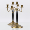 KANDELABRAR, 1 par, mässing, 1900-talets första hälft