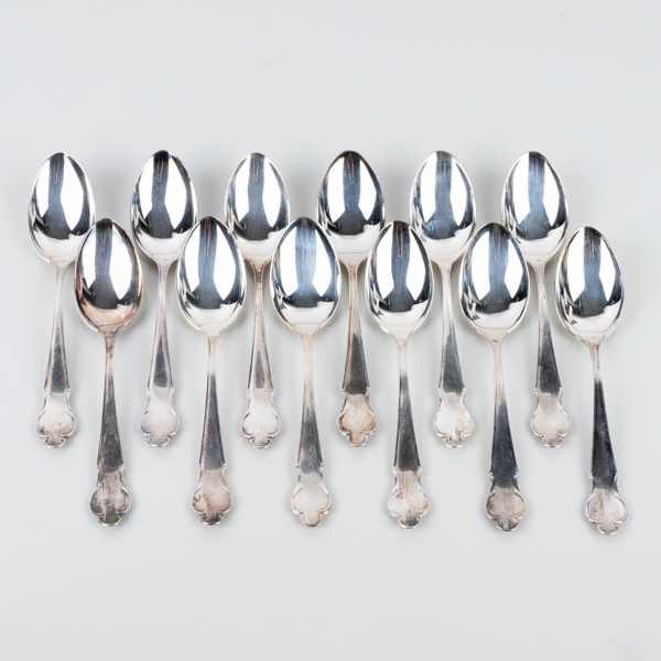 SKEDAR, 12 st, silver, MGAB, 1950-/60-tal