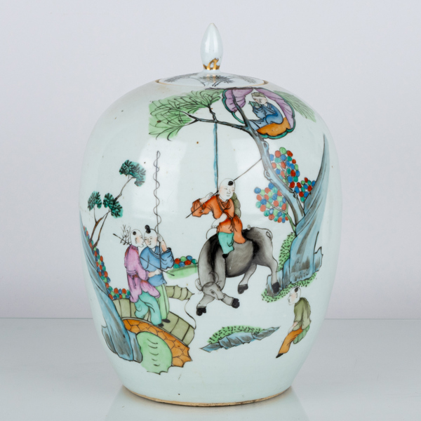 LOCKURNA, porslin, Kina, 1800-/1900-tal