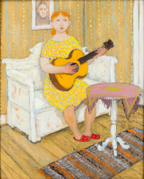 PELLE ÅBERG (1909-1964), olja på pannå, signerad 