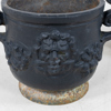 TRÄDGÅRDSURNOR, 1 par, gjutjärn, sannolikt "Bacchus", Näfveqvarns bruk, 1900-talets första hälft 