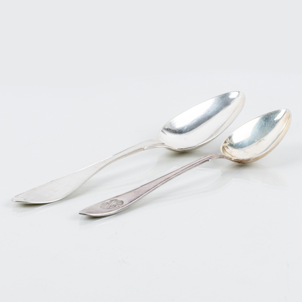 SKEDAR, 2 st, silver, CG Hallberg, Stockholm 1956 och Nils Tornberg, Norrköping 1805