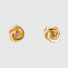 ÖRHÄNGEN, 1 par, 18k guld, med mindre vita stenar