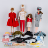 DOCKOR, 4 st, samt kläder, bla "Midge", Barbie, Mattel inc., 1958 och Evergreen, Hongkong, 1950-/60-tal