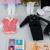DOCKOR, 4 st, samt kläder, bla "Midge", Barbie, Mattel inc., 1958 och Evergreen, Hongkong, 1950-/60-tal