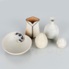 KERAMIKFÖREMÅL, 5 st, stengods, 1900-/2000-tal, signerade