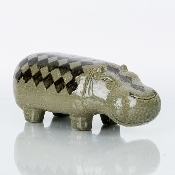  LISA LARSON, figur, stengods, ur "Stora Zoo", Gustavsberg, i produktion 1958-67