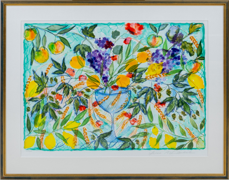 LENA LINDERHOLM (född 1947), färglitografi, signerat och numrerat 1309/1750