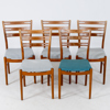 STOLAR, 5 st, teak, modell 219, Fastrup, Danmark, 1950-/60-tal