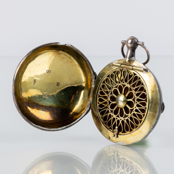 ANDERS JACOB BÖRJESON, luktdosa, silver, Varberg 1878