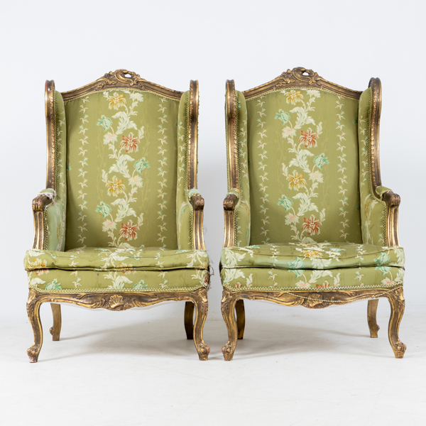 BERGÈRER, 1 par, Louis XVI stil, 1800-/1900-tal
