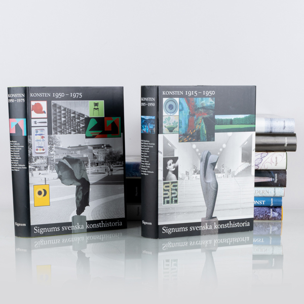 KONSTLITTERATUR, 12 vol, "Signums Svenska Konsthistoria", Bokförlaget Signum