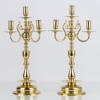GUSUMS BRUK, 1 par kandelabrar, mässing, tidigt 1900-tal