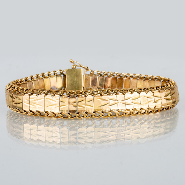 ARMBAND, 18k guld, vikt ca 22 g 