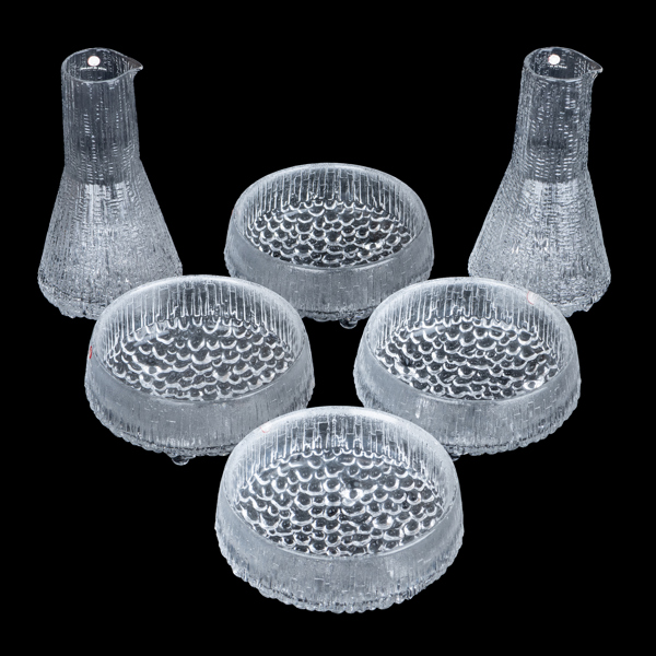 TAPIO WIRKKALA, 6 del, glas, "Ultima Thule", Iittala, Finland, 1900-talets andra hälft