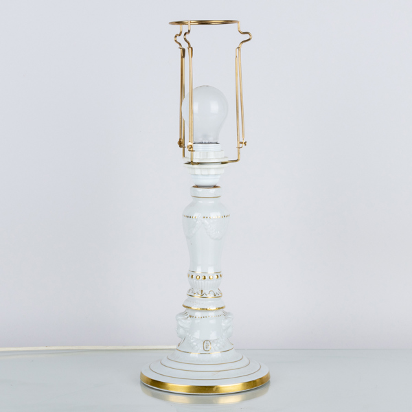 BORDSLAMPA, porslin, GDR, Tyskland, 1900-tal