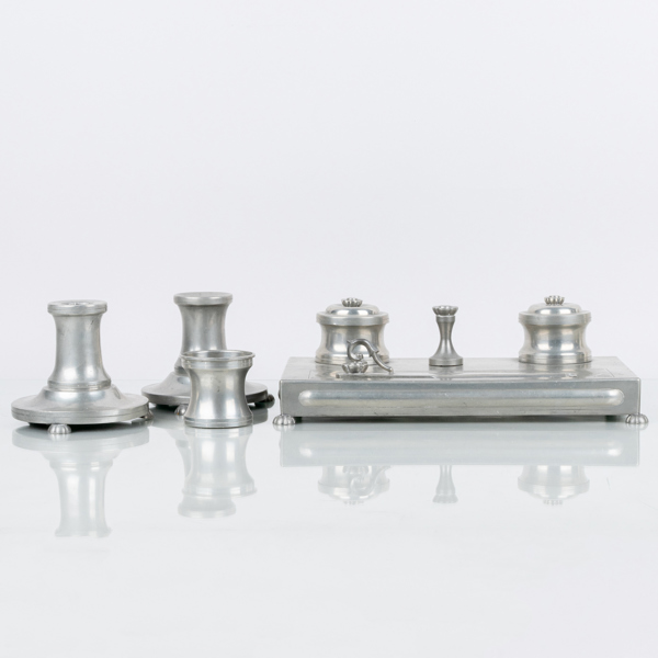 SKRIVBORDSUPPSÄTTNING, 6 del, tenn, 1920-/30-tal