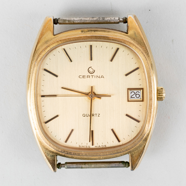 HERRARMBANDSUR, Certina Newport, quartz, gulddoublé, 1900-talets andra hälft