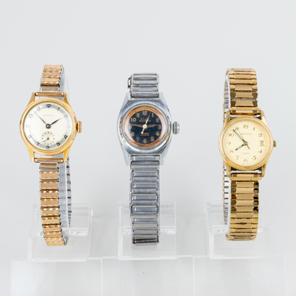 ARMBANDSUR, 3 st, Actuel, Certina och Eljo, 1900-tal