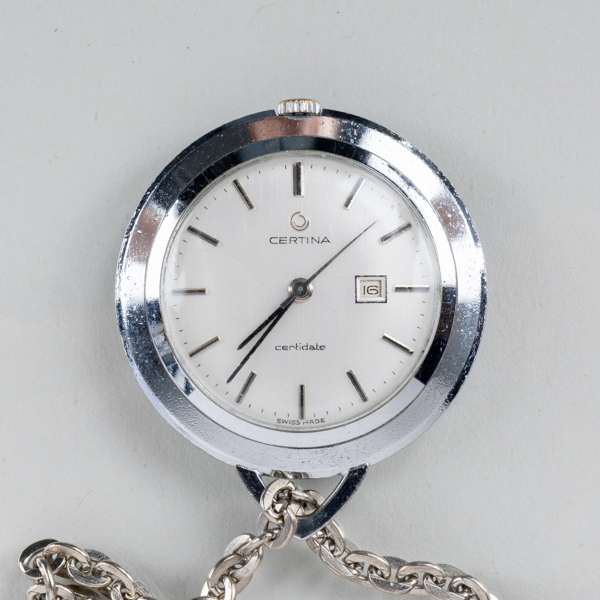 CERTINA, hängur, stål, "Certidate", 1900-talets andra hälft