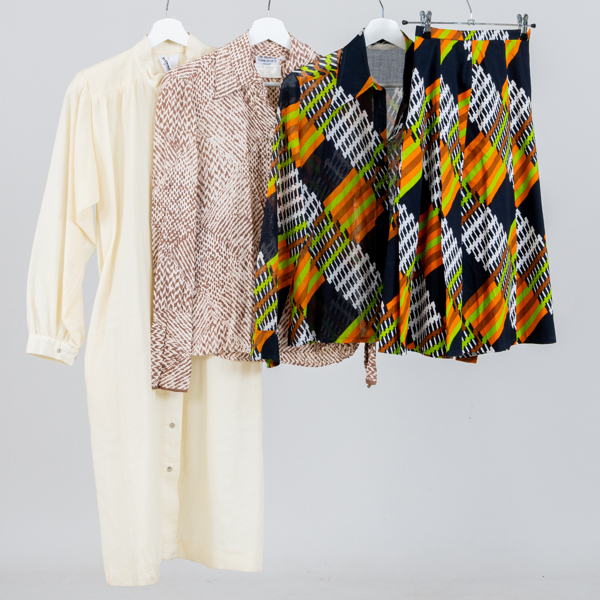 KLÄDER, 4 del, vintage, bla Vuokko, Gerry Worth for Town Sports, 1900-tal