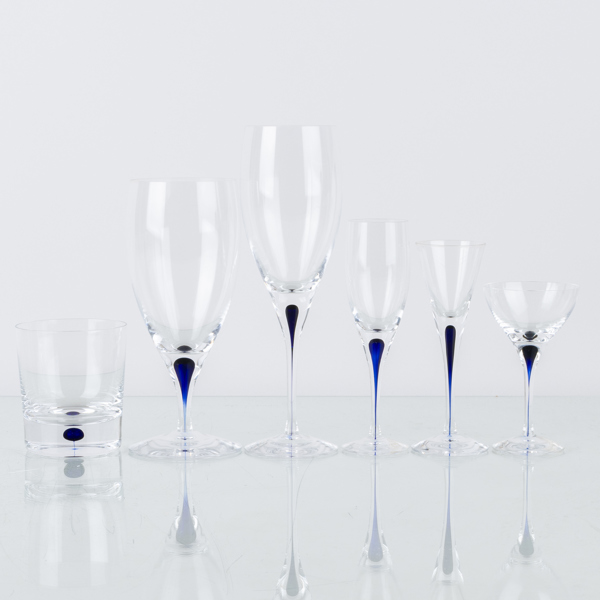 ERIKA LAGERBIELKE, 32 st servisglas, "Intermezzo", Orrefors