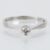 ENSTENSRING, 18k vitguld, med briljantslipad diamant ca 0.09 ct